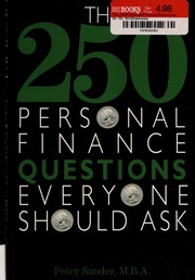 The 250 Personal Finance Questions Everyone Should Ask None Sander