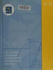 2001 Ieeepes Transmission And Distribution Conference And Exposition Developing New Perspectives Ieeepes Transmission And Distribution Conference And Exposition 2001 Atlanta