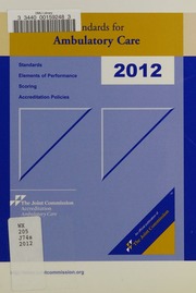 2012 Standards For Ambulatory Care Various