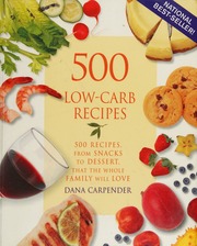 500 Lowcarb Recipes Carpender Dana