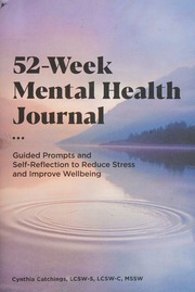 52week Mental Health Journal Cynthia Catchings