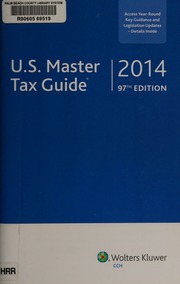 2014 Us Master Tax Guide Cch Incorporated