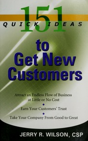 151 Quick Ideas To Get New Customers Electronic Resource Wilson