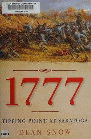 1777 Tipping Point At Saratoga Snow Dean R 1940 Author