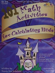 101 Math Activities For Calculating Kids Schofield Tracey Ann