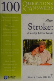 100 Questions And Answers About Stroke A Lahey Clinic Guide 1 Edition Hreib