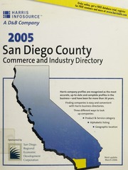 2005 San Diego County Commerce And Industry Directory Brug John F