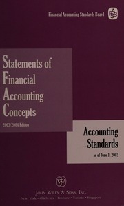 2003 Statements Of Financial Accounting Concepts 2 Edition Financial Accounting Standards Board