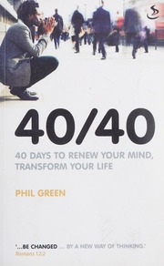 4040 40 Days To Renew Your Mind Transform Your Life Green
