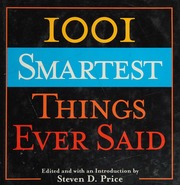 1001 Smartest Things Ever Said Price Steven D