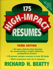 175 Highimpact Resumes 3rd Ed Beatty Richard H 1939