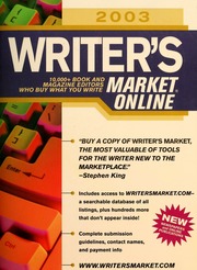 2003 Writers Market 3100 Book And Magazine Editors Who Buy What You Write Brogan