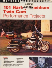 101 Harleydavidson Twin Cam Performance Projects Maida Chris