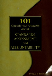 101 Questions Answers About Standards Assessment And Accountability Reeves