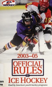 The Official Rules Of Ice Hockey Usa Hockey