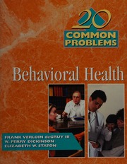 20 Common Problems In Behavioral Health Degruy Frank Verloin Dickinson