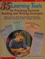35 Learning Tools For Practicing Essential Reading And Writing Strategies Cerveny