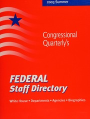 2003 The Executive Branch Of The Us Government White House Departments Agencies Biographies Editor Paul Wayne Walker 42nd Edition Unknown