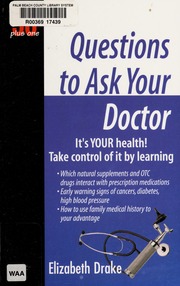 50 Plus One Questions To Ask Your Doctor Lrg Edition Drake Elizabeth