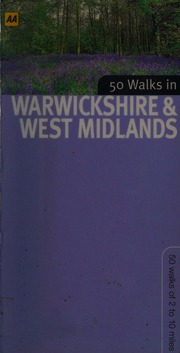 50 Walks In Warwickshire West Midlands 1st Edition Unknown