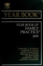 2005 Yearbook Of Family Practice Rev Ed Edition Bowman Marjorie A