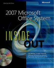 2007 Microsoft Office System Inside Out Papcdr Edition Boyce