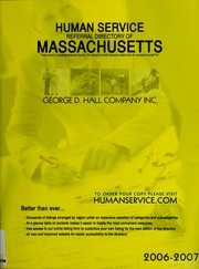 Human Service Referral Directory Of Massachusetts Unknown