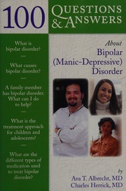 100 Questions And Answers About Bipolar Manicdepressive Disorder Albrecht