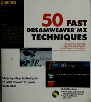 50 Fast Dreamweaver Mx Techniques Papcdr Edition Warner Janine