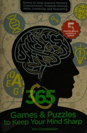 365 Games Puzzles To Keep Your Mind Sharp Chamberlain Kim