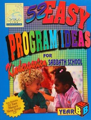 52 Easy Program Ideas For Kindergarten Sabbath School Year B Robinson