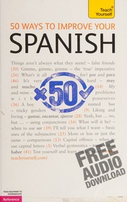 50 Ways To Improve Your Spanish Chambers Keith