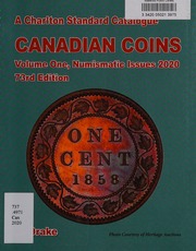 2020 Charlton Canadian Coins Standard Catalogue Volume One 73rd Edition Mark Drake