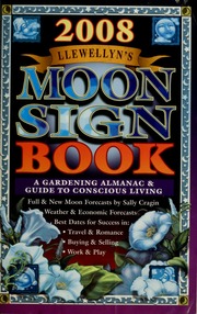 2008 Moon Sign Book Leah Sharon Sharon S Llewellyn Publications
