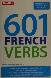 601 French Verbs Aubert Annecatherine Langer De Ramirez Lori