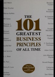 The 101 Greatest Business Principles Of All Time 1st Ed Pockell