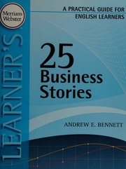 25 Business Stories A Practical Guide For English Learners Bennett