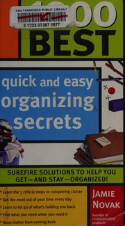 1000 Best Quick And Easy Organizing Secrets Novak Jamie
