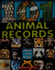 101 Animal Records Berger Melvin Berger Gilda