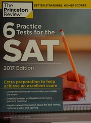 6 Practice Tests For The Sat 1st Edition 2017 Edition Princeton Review Firm