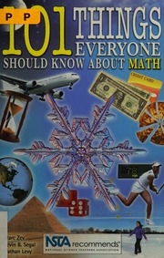 101 Things Everyone Should Know About Math Zev Marc 1961 Segal