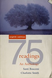 75 Readings An Anthology 8th Ed Buscemi Santi V Smith Charlotte