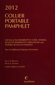 2012 Collier Pamphlet Edition Resnick Alan N Sommer Henry J