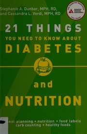 21 Things You Need To Know About Diabetes And Nutrition Dunbar