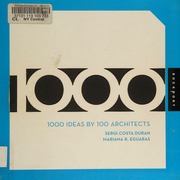 1000 Ideas By 100 Architects Costa Duran Sergi Eguaras Mariana R