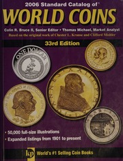 2006 Standard Catalog Of World Coins 1901present Bruce Colin R