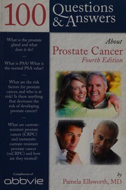 100 Questions Answers About Prostate Cancer Ellsworth Pamela