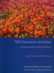 700 Classroom Activities Conversation Functions Grammar Vocabulary David Seymour