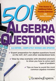 501 Algebra Questions 3rd Ed Mckibben Mark A