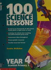 100 Science Lessons Mcmahon Kendra Swarbrick Janet